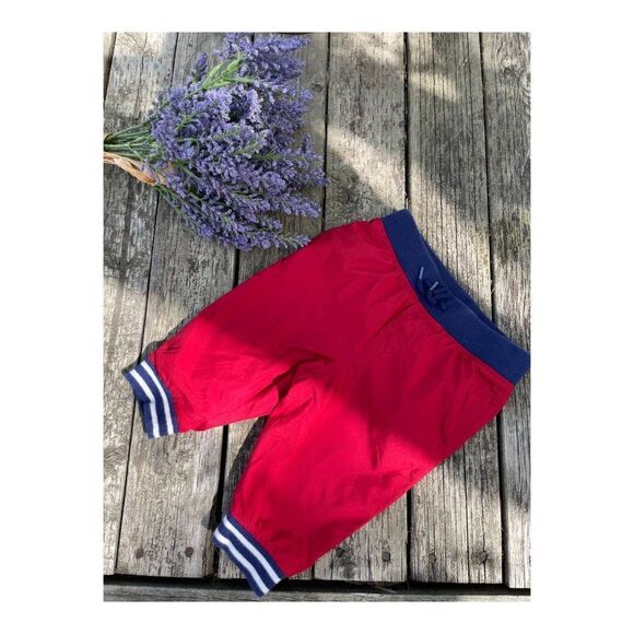 Ralph Lauren Infant Track Pants Red Navy White Sz 6M - Picture 5 of 5